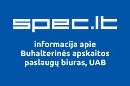 Buhalterinės apskaitos paslaugų biuras, UAB iliustracija