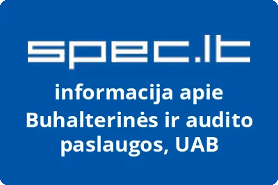 Buhalterinės ir audito paslaugos, UAB