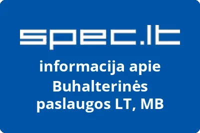 Buhalterinės paslaugos LT, MB | spec.lt