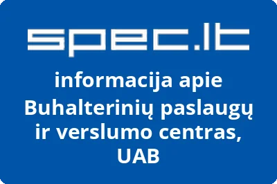 Buhalterinių paslaugų ir verslumo centras, UAB