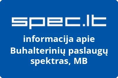 Buhalterinių paslaugų spektras, MB