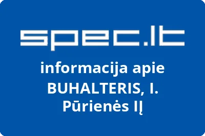 BUHALTERIS, I. Pūrienės, IĮ