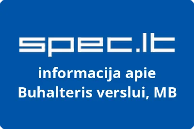 Buhalteris verslui, MB | spec.lt