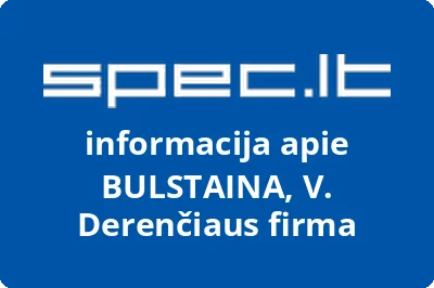 BULSTAINA, V. Derenčiaus firma