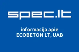 ECOBETON LT, UAB | spec.lt