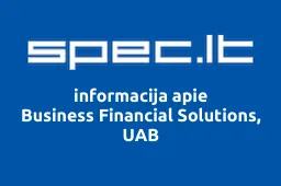 Business Financial Solutions, UAB iliustracija