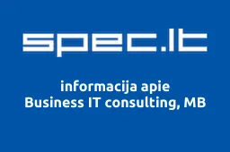 Business IT consulting, MB | spec.lt