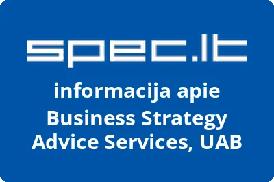 Business strategy advice services, UAB