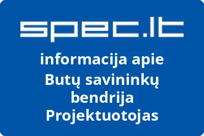 Butų savininkų bendrija Projektuotojas