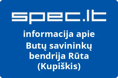 Butų savininkų bendrija Rūta (Kupiškis) | spec.lt