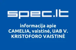 CAMELIA, vaistinė, UAB V. KRISTOFORO VAISTINĖ | spec.lt