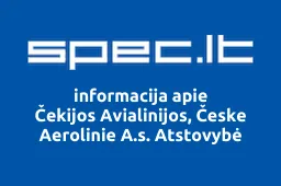 Čekijos Avialinijos, Česke Aerolinie A.s. Atstovybė iliustracija