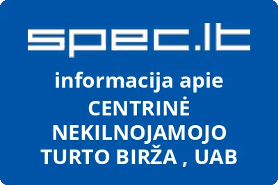 Centrinė nekilnojamojo turto birža, UAB