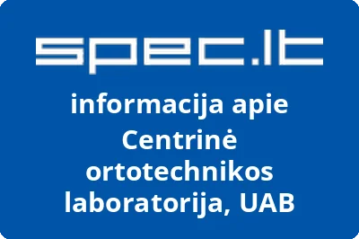 Centrinė ortotechnikos laboratorija, UAB