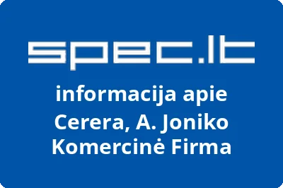 A. Joniko komercinė firma Cerera