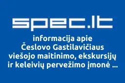 Česlovo Gastilavičiaus viešojo maitinimo, ekskursijų ir keleivių pervežimo įmonė Vairas | spec.lt