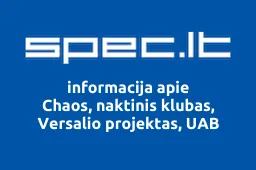 Chaos, naktinis klubas, Versalio projektas, UAB iliustracija