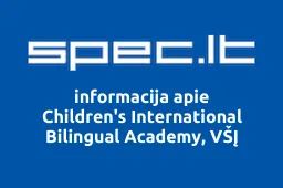 Children's International Bilingual Academy, VŠĮ | spec.lt