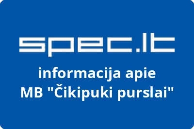 Čikipuki purslai, MB | spec.lt