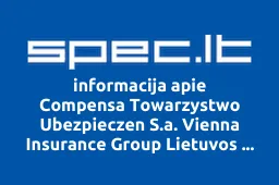 Compensa Towarzystwo Ubezpieczen S.a. Vienna Insurance Group Lietuvos Filialas | spec.lt