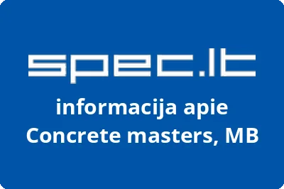 Concrete masters, MB | spec.lt