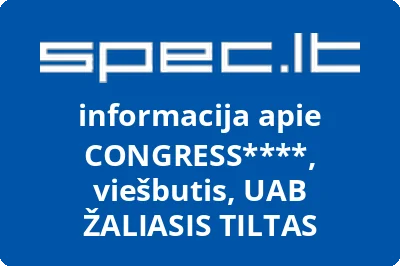 CONGRESS****, viešbutis, UAB ŽALIASIS TILTAS