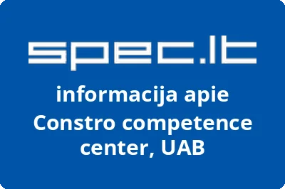 Constro competence center, UAB | spec.lt
