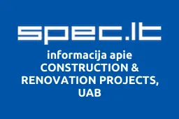 CONSTRUCTION & RENOVATION PROJECTS, UAB iliustracija