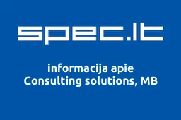 Consulting solutions, MB | spec.lt