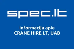CRANE HIRE LT, UAB | spec.lt