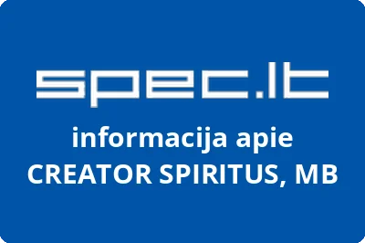 CREATOR SPIRITUS, MB