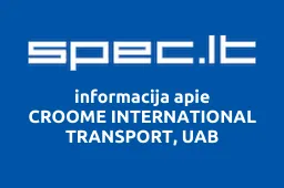 CROOME INTERNATIONAL TRANSPORT, UAB | spec.lt