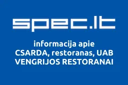 CSARDA, restoranas, UAB VENGRIJOS RESTORANAI iliustracija