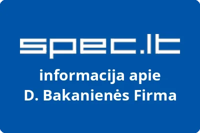 D. Bakanienės Firma