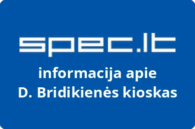 D. Bridikienės kioskas