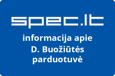 D. Buožiūtės parduotuvė