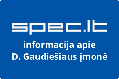 D. Gaudiešiaus įmonė