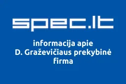 D. Graževičiaus prekybinė firma | spec.lt