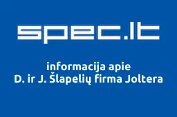 D. ir J. Šlapelių firma Joltera | spec.lt