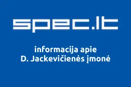 D. Jackevičienės įmonė | spec.lt