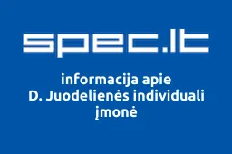 D. Juodelienės individuali įmonė | spec.lt