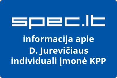 D. Jurevičiaus individuali įmonė KPP