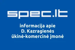 D. Kazragienės ūkinė-komercinė įmonė iliustracija