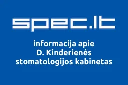 D. Kinderienės stomatologijos kabinetas iliustracija