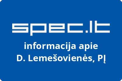 D. Lemešovienės, PĮ | spec.lt