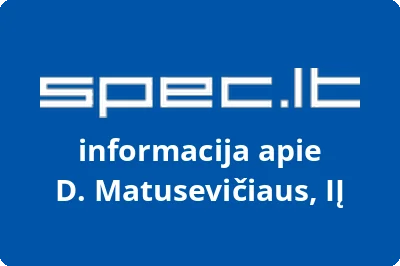 D. Matusevičiaus, IĮ | spec.lt