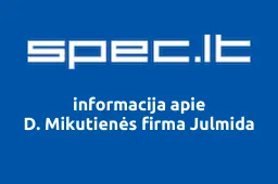 D. Mikutienės firma Julmida | spec.lt