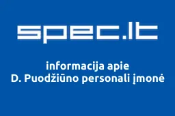 D. Puodžiūno personali įmonė | spec.lt