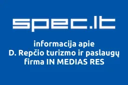 D. Repčio turizmo ir paslaugų firma IN MEDIAS RES iliustracija