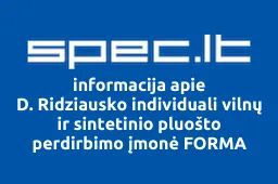 D. Ridziausko individuali vilnų ir sintetinio pluošto perdirbimo įmonė FORMA iliustracija